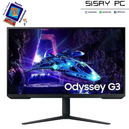 Monitor Gaming Samsung Odyssey G3 S32DG300EU/ 32/ Full HD/ 1ms/ 180Hz/ VA/ Regulable en altura/ Negro