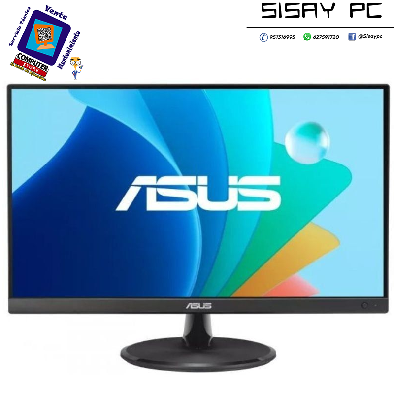 Monitor Gaming Asus VP227HF 21.45"/ Full HD/ 1ms/ 100Hz/ VA/ Negro