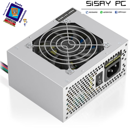 Fuente de Alimentación SFX Aisens ASPC-500SFX-SEO/ 500W/ Ventilador 8cm