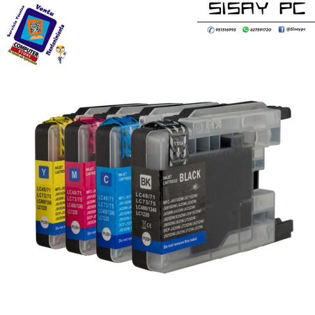 Tinta compatible para BROTHER LC1220 / LC1240 / LC1280 XL