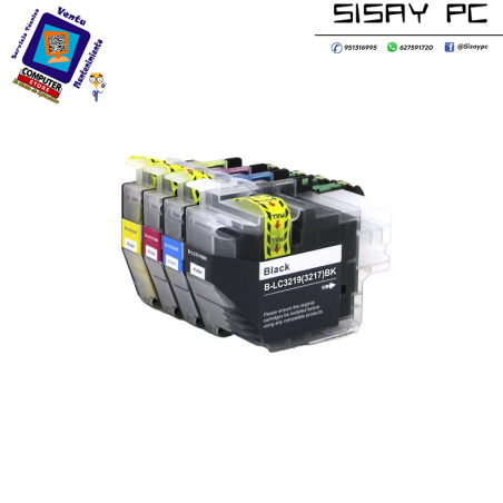 Tinta genérica para BROTHER LC3217 Negro