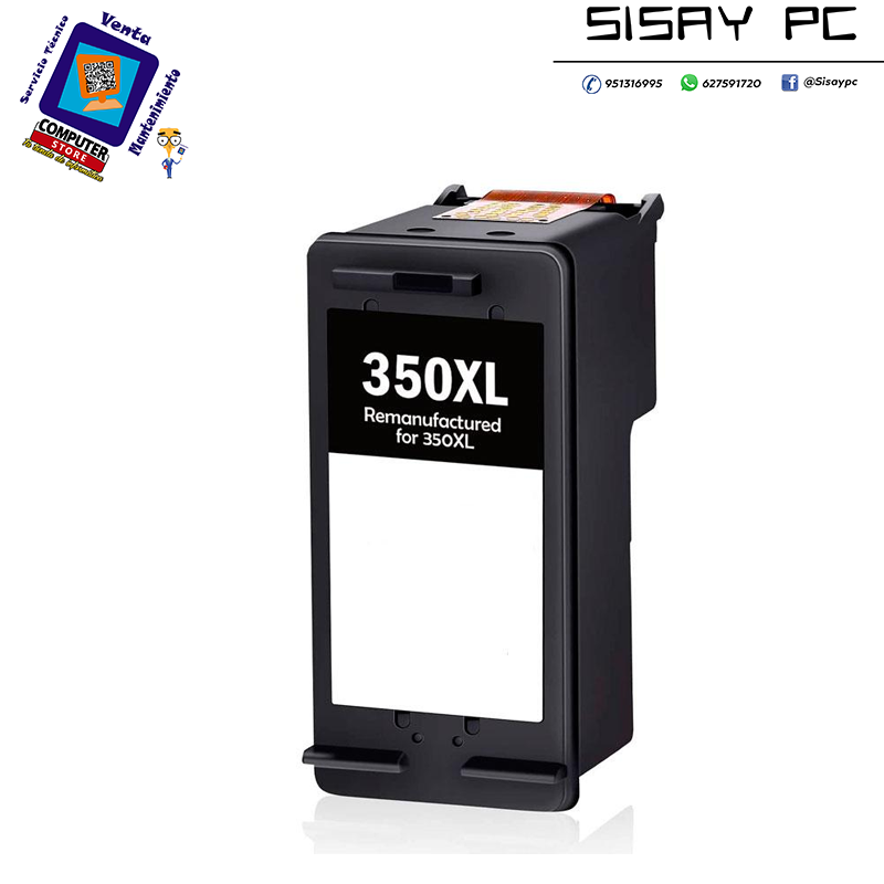 Tinta reciclada para HP N350 XL Negro 900 pag.
