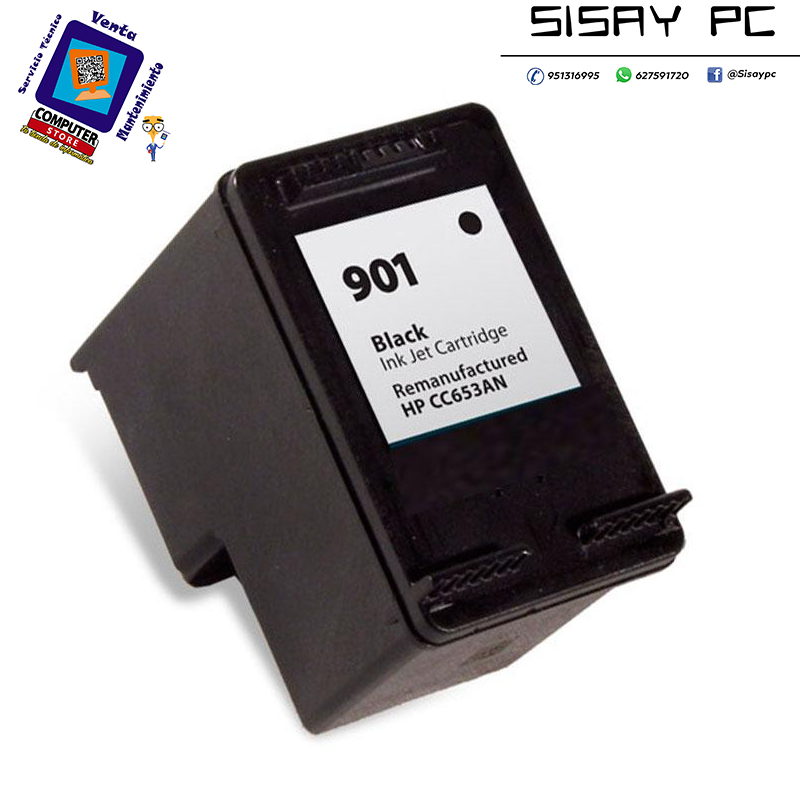 CARTUCHO COMPATIBLE HP 901 CC653AE NEGRO
