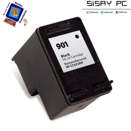 CARTUCHO COMPATIBLE HP 901 CC653AE NEGRO