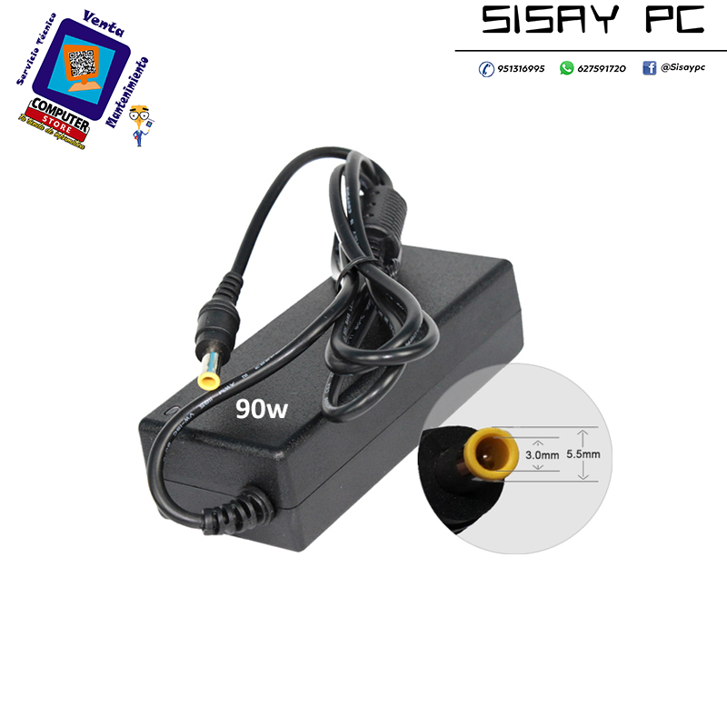 ALIMENTADOR COMPATIBLE SAMSUNG 90W 19V 4.74A 5.5X 3