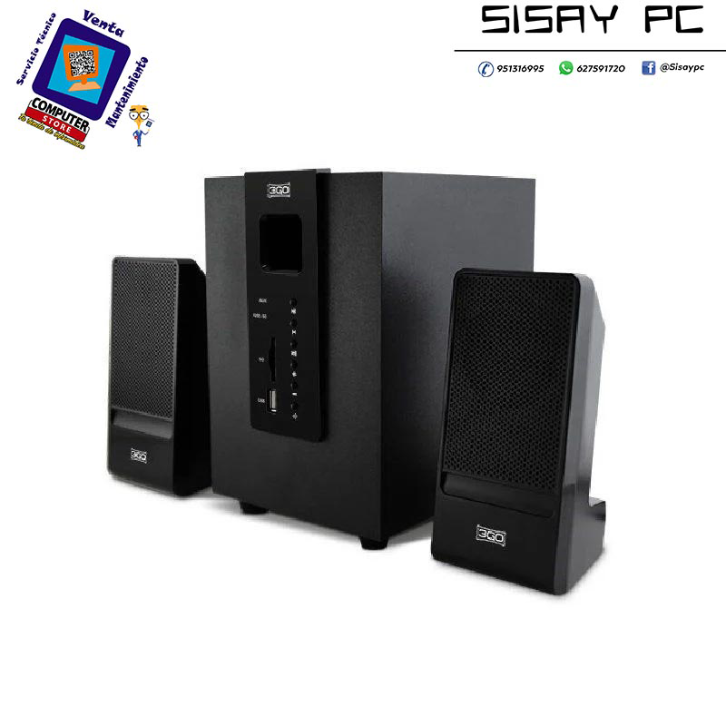 Altavoces con Bluetooth 3GO Y650/ 40W/ 2.1