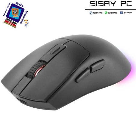 Ratón Gaming Inalámbrico Mars Gaming MM-T3/ Batería recargable/ Hasta 14400 DPI