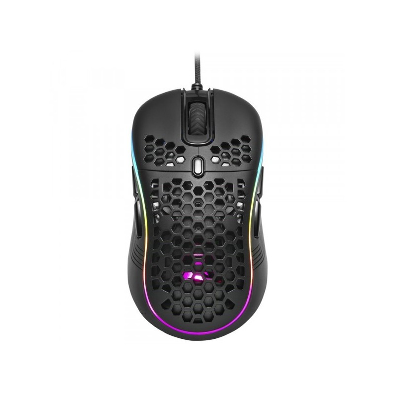 RATON SHARKOON LIGHT2 S NEGRO RGB