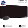 Ratón Inalámbrico y Alfombrilla Subblim Harmony Black/ hasta 1200 DPI