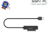 Adaptador para Discos Duros 2.5 Aisens ASE-25A03B/ USB Macho - SATA"