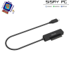 Adaptador para Discos Duros 2.5 Aisens ASE-25C04B/ USB Tipo-C 3.1 Macho - SATA"