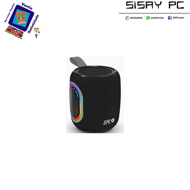 Altavoz con Bluetooth SPC Orbital Spark/ 15W/ 1.0
