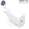 Cargador de Pared GaN Aisens A110-0950/ 1xUSB Tipo-C/ 30W/ Blanco