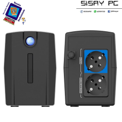 SAI Línea Interactiva Phasak Ottima 1060 VA Interactive/ 1060VA-600W/ 2 Salidas/ Formato Torre