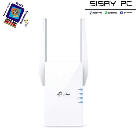 Repetidor Inalámbrico TP-Link RE605X/ WiFi 6/ 1800Mbps/ 2 Antenas