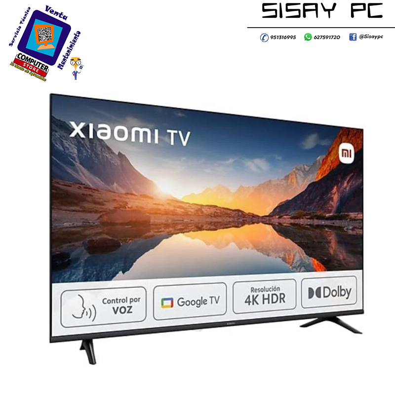 Televisor Xiaomi TV A 43 2025 43"/ Ultra HD 4K/ Smart TV/ WiFi