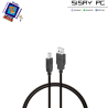 Cable USB 2.0 Impresora  USB Tipo-B Macho - USB Macho/ Hasta 2.5W/ 60Mbps/ 1.8m/ Negro