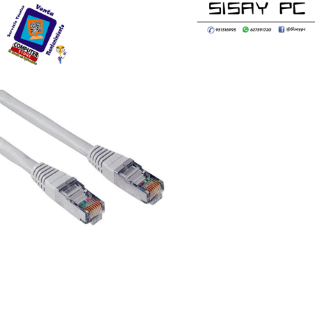 Cable Red RJ45 / Latiguillo U/utp Cat.6  2m