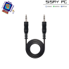 Cable Estéreo  Jack 3.5 Macho - Jack 3.5 Macho/ 1m/ Negro