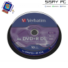 DVD+R Doble Capa Verbatim Advanced AZO 8X/ Tarrina-10uds