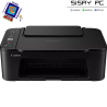 Impresora multifunción tinta - Canon Pixma TS3750i, Color, Pantalla LCD Monocroma, Negro