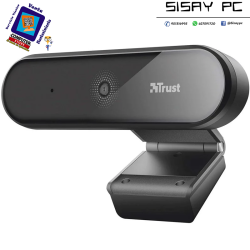 Webcam Trust Tyro/ Enfoque Automático/ 1920 x 1080 Full HD