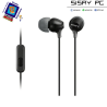 Auriculares Intrauditivos Sony MDR-EX15AP/ con Micrófono/ Jack 3.5/ Negros