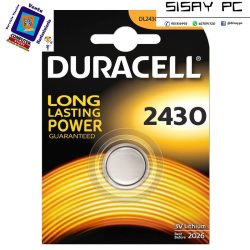 Pila de Botón Duracell CR2430/ 3V