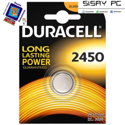 Pila de Botón Duracell CR2450/ 3V