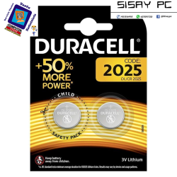 Pack de 2 Pilas de Botón Duracell DL2025B2/ 3V