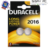 Pack de 2 Pilas de Botón Duracell DL2016B2/ 3V