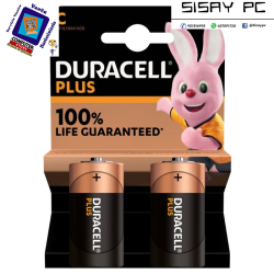 Pack de 2 Pilas C Duracell LR14/ 1.5V/ Alcalinas
