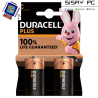 Pack de 2 Pilas C Duracell LR14/ 1.5V/ Alcalinas