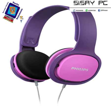 AURICULAR PHILIPS DIADEMA SHK2000 PARA NIÑOS ROSA