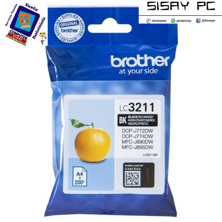 Cartucho de Tinta Original Brother LC3211 BK/ Negro