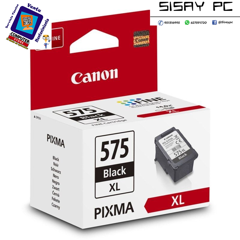 CARTUCHO TINTA CANON PG-575XL NEGRO