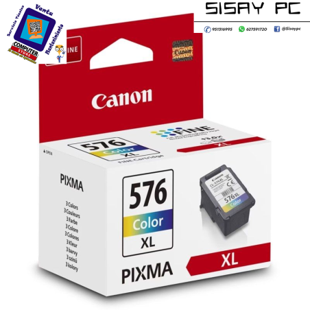 Cartucho de Tinta Original Canon CL-576XL Alta Capacidad/ Tricolor