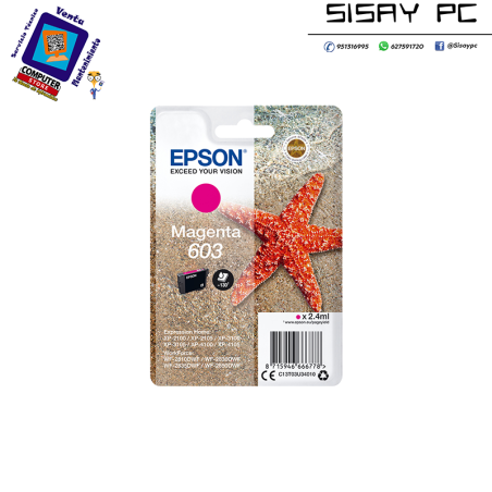 CARTUCHO EPSON T603 MAGENTA XP-2100-3100-4100