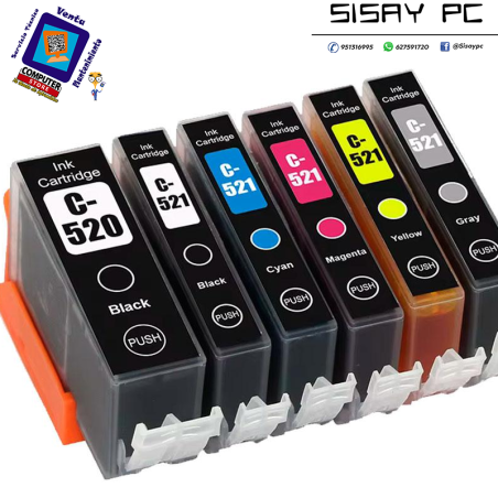 Tinta compatible para CANON PGI520 Negro 350 pag.