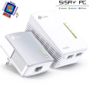 Adaptador Powerline TP-Link WPA4221KIT 600Mbps/ Alcance 300m/ Pack de 2 PLC Wifi
