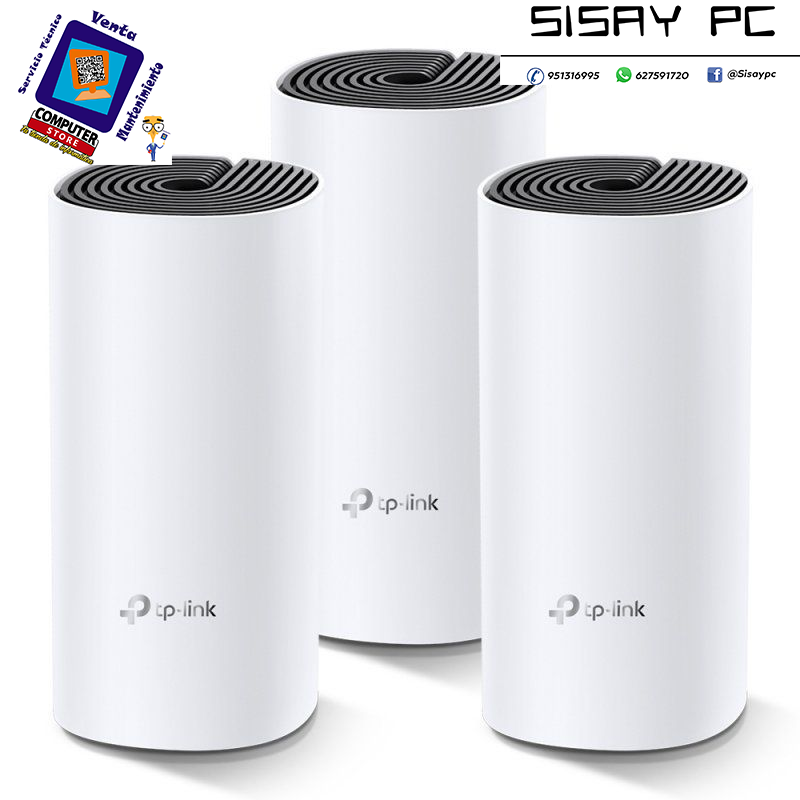 Sistema Mesh TP-Link Deco M4 1200Mbps/ 2.4GHz 5GHz/ Pack de 3