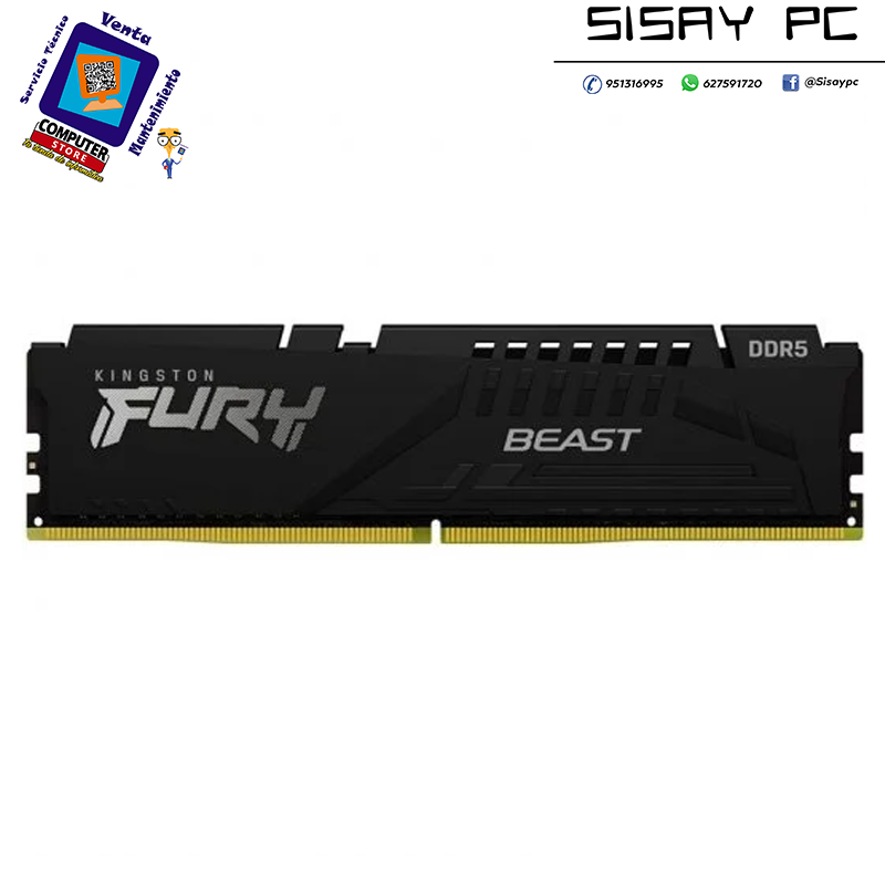 MEMORIA KINGSTON DDR5 16GB 4800MHZ