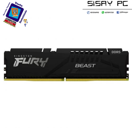 MEMORIA KINGSTON DDR5 16GB 4800MHZ