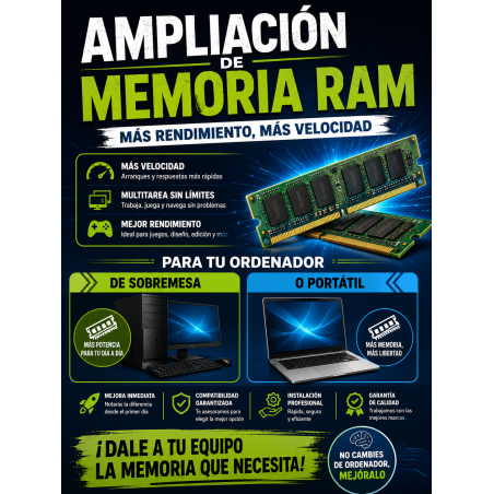 Ampliación de memoria RAM