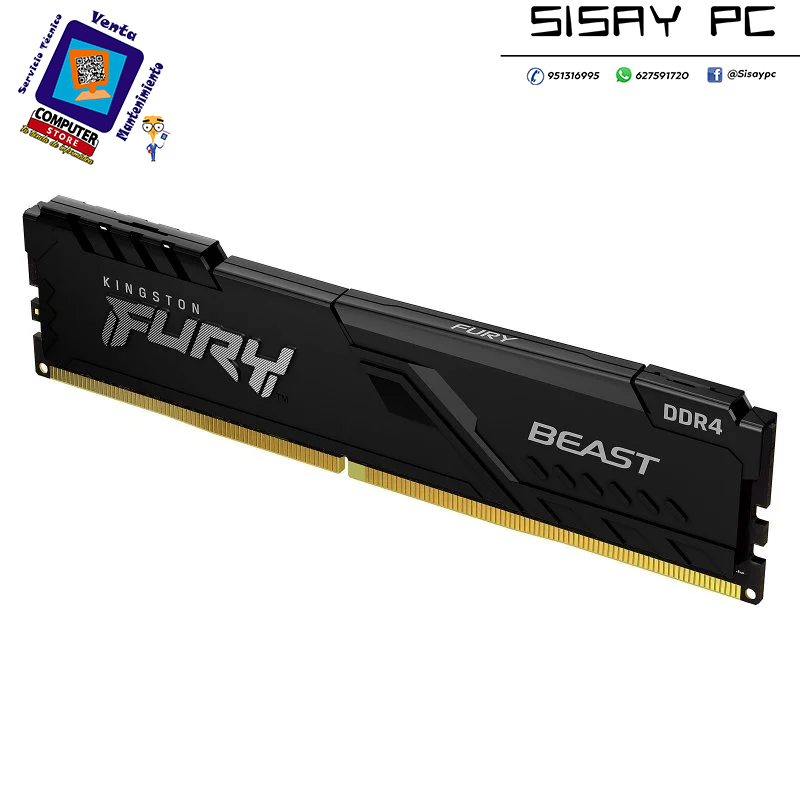 MEMORIA KINGSTON DDR4 8GB 2133MHZ HYPERX FURY