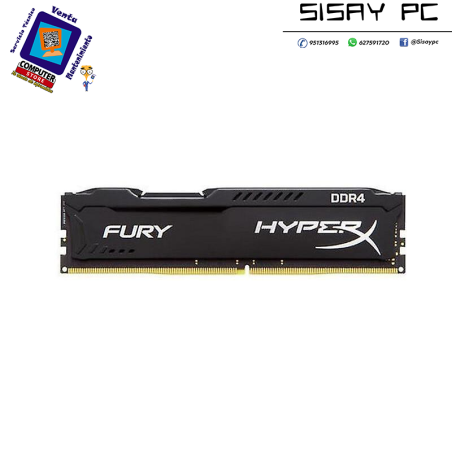 MEMORIA KINGSTON DDR4 8GB 2400MHZ HYPERX BLACK