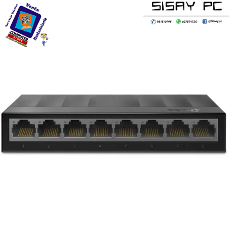 Switch TP-Link LS1008G 8 Puertos/ RJ-45 10/100/1000