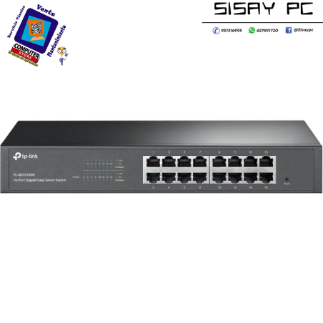 Switch TP-Link TL-SG1016DE/ 16 Puertos/ RJ45 10/100/1000