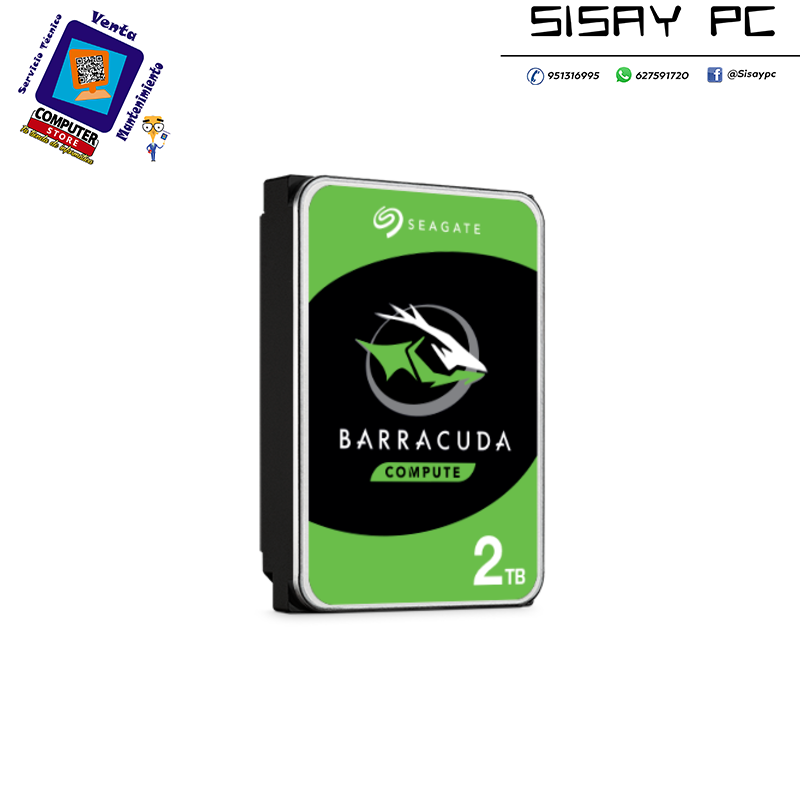 DISCO DURO 3.5 SEAGATE 2TB SATA3 7200RPM 64MB 6GB