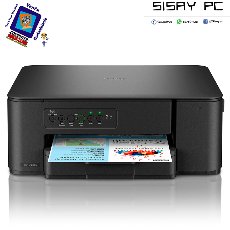 Multifunción Brother DCP-J1260W WiFi/ Negra